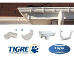 Imagen de Canaleta pluvial PVC 3m blanco Aquapluv TIGRE