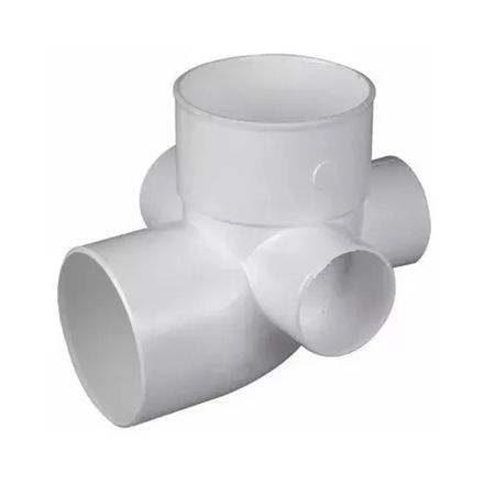 Imagen de Codos PVC 87º30 c/3 acometidas 110X63 UNIT TIGRE