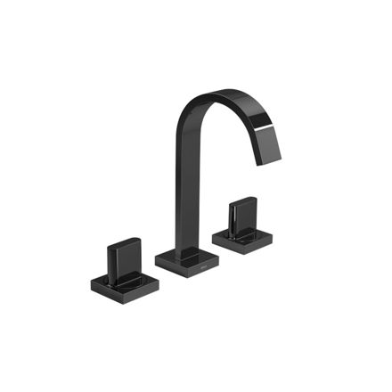 Imagen de Lavatorio pico alto Polo negro mate DECA