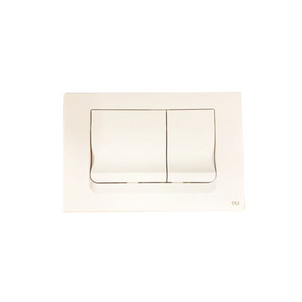 Imagen de Placa pulsadora Oli Ria blanca para cisterna embutir