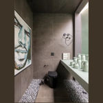 Imagen de Porcelanato para piso y pared Black Stone 92x92 cm Mate y rectificado
