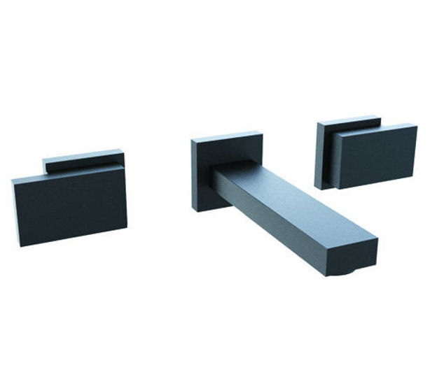 Imagen de Lavatorio de pared Block Plane Black Hidromet