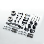 Imagen de kit puerta de granero con riel de 2 metros