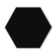 Imagen de Cerámica de pared Hexagonal Negra Satinado