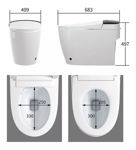 Imagen de Inodoro Inteligente Electrónico Smart bidet secado templado