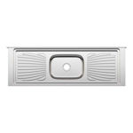 Imagen de Mesada con pileta acero inox 160cm concreto Forminox