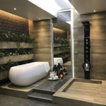 Imagen de Porcelanato para piso y pared madero Carvalho 24.5x100 cm Mate y rectificado