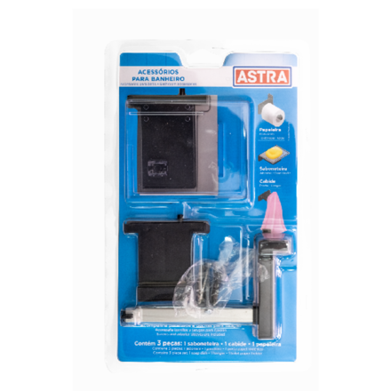 Imagen de Kit de accesorios 3 piezas negro Astra
