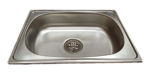 Imagen de Pileta cocina simple acero inox con Válvula