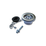 Imagen de Mesada con pileta simple de acero inox 100 cm con Válvula