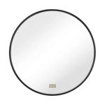 Imagen de Espejo LED 80cm con Marco Negro