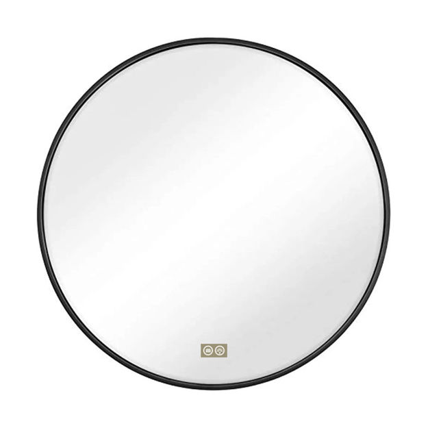 Imagen de Espejo LED 80cm con Marco Negro