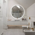 Imagen de Espejo LED 80cm con Marco Negro