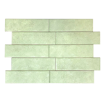 Imagen de Cerámica de pared Brick Aquarela Mint 7,5x25 cm Brillante