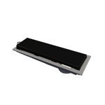 Imagen de NOVII Receptaculo pvc tapa negra perforada 25cm