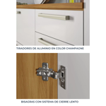 Imagen de Aéreo Burguesa 120 Gris 2 Puertas y bodega