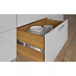 Imagen de Bajo mesada Burguesa 120cm blanco 2 puertas 3 cajones