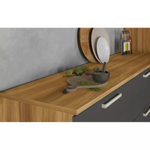 Imagen de Bajo mesada Burguesa 120cm Gris 2 puertas 3 cajones