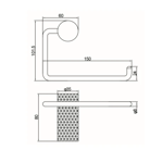 Imagen de Portarrollo SIGNATURE brushed nickel