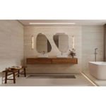 Imagen de Porcelanato para piso y pared Arctic white 30x60 cm Mate y Rectificado