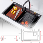 Imagen de Pileta de cocina DREAM Plus C/grifo 75x45 DMC