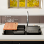 Imagen de Pileta de cocina DREAM Plus C/grifo 75x45 DMC