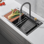 Imagen de Pileta de cocina DREAM Plus C/grifo 75x45 DMC