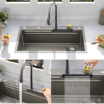 Imagen de Pileta de cocina DREAM Plus C/grifo 75x45 DMC