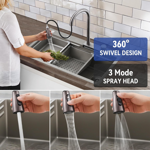 Imagen de Pileta de cocina DREAM Plus C/grifo 75x45 DMC
