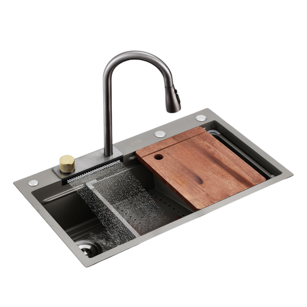 Imagen de Pileta de cocina DREAM Plus C/grifo 75x45 DMC