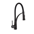 Imagen de Grifería de cocina Monocomando de mesada Chef Pico goma móvil Negro Mate