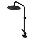 Imagen de Barral de ducha Monocomando Exterior con transferencia Aurora Negro Mate