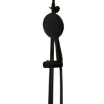 Imagen de Barral de ducha Monocomando Exterior con transferencia Aurora Negro Mate