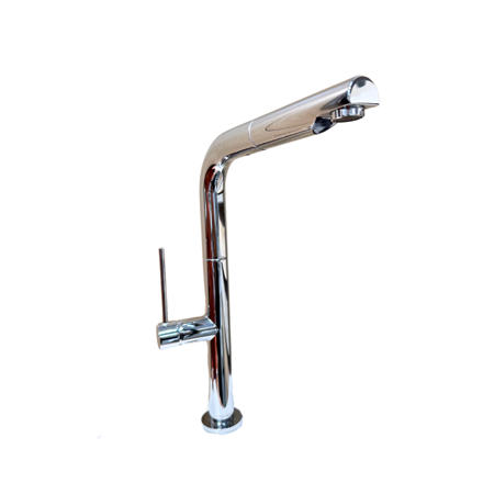 Imagen de Grifería de cocina Monocomando de mesada extensible Vetta Cromado Brillante