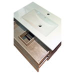 Imagen de Mueble de baño 2 cajones Gris claro 60cm