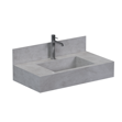 Imagen de Mueble de baño suspendido de porcelanato Pulpis Napoles 80 cm con bacha incorporada