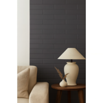 Imagen de Cerámica para pared Brick Black 7,5X25 cm mate