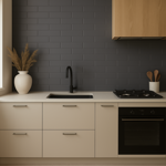 Imagen de Cerámica para pared Brick Black 7,5X25 cm mate