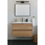 Imagen de Mueble de baño suspendido Oak 80 cm con bacha de loza