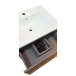 Imagen de Mueble de baño suspendido Gris Oscuro 80 cm con bacha de loza