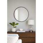 Imagen de Espejo Redondo negro