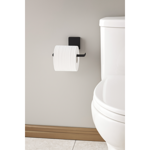 Imagen de PORTARROLLOS DE BAÑO NEGRO MATE