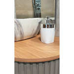 Imagen de DISPENSADOR DE JABON DE MESA BLANCO