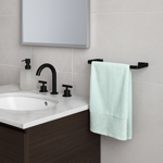 Imagen de TOALLERO 30 CM AMURAR NEGRO MATE