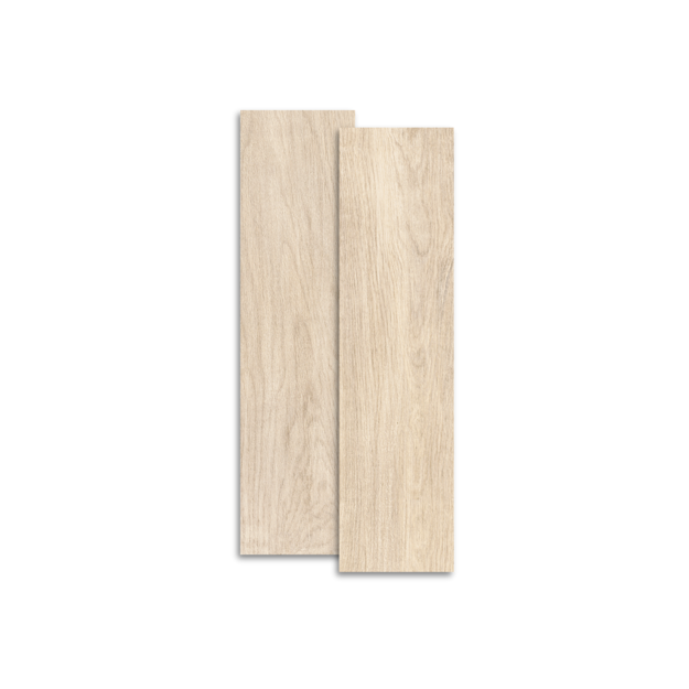 Imagen de Cerámica para piso y pared AT-Wood Beige 15x60cm mate y rectificado