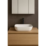 Imagen de Bacha de apoyo rectangular 46x36x13 cm Blanca Brillante DMC