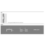 Imagen de Acero Inox. Listello Clásico 20mm x 2.20 mt Esmerilado