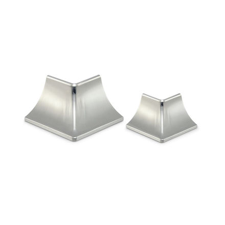 Imagen de Esquinero zócalo sanitario acero inox externo 38mm