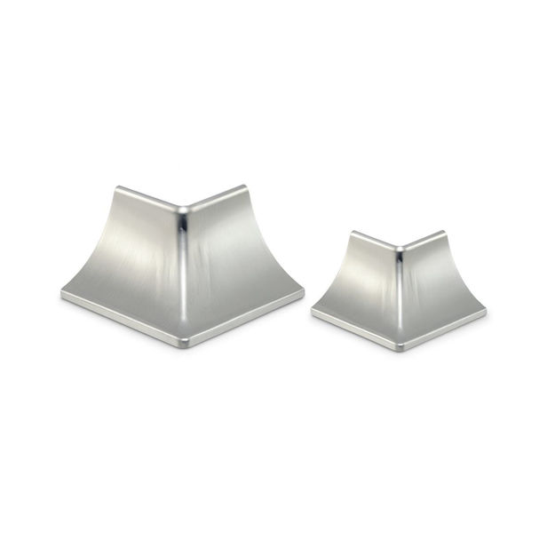 Imagen de Esquinero zócalo sanitario acero inox externo 38mm