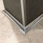 Imagen de Esquinero zócalo sanitario acero inox externo 38mm